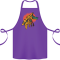 Anubis Ancient Egypt Egyption God Mythology Cotton Apron 100% Organic Purple
