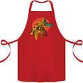 Anubis Ancient Egypt Egyption God Mythology Cotton Apron 100% Organic Red