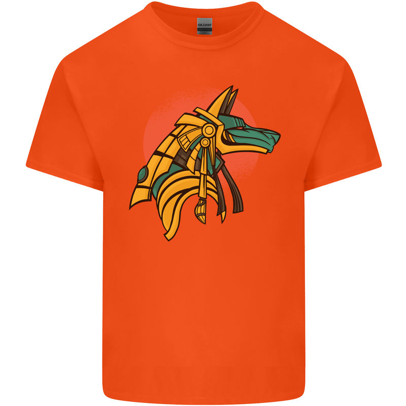 Anubis Ancient Egypt Egyption God Mythology Kids T-Shirt Childrens Orange