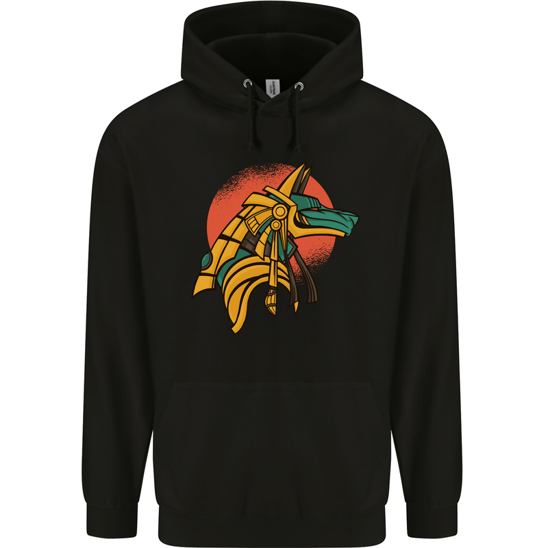 Anubis Ancient Egypt Egyption God Mythology Mens 80% Cotton Hoodie Black