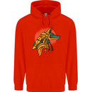 Anubis Ancient Egypt Egyption God Mythology Mens 80% Cotton Hoodie Bright Red