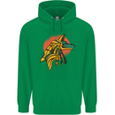 Anubis Ancient Egypt Egyption God Mythology Mens 80% Cotton Hoodie Irish Green