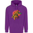 Anubis Ancient Egypt Egyption God Mythology Mens 80% Cotton Hoodie Purple