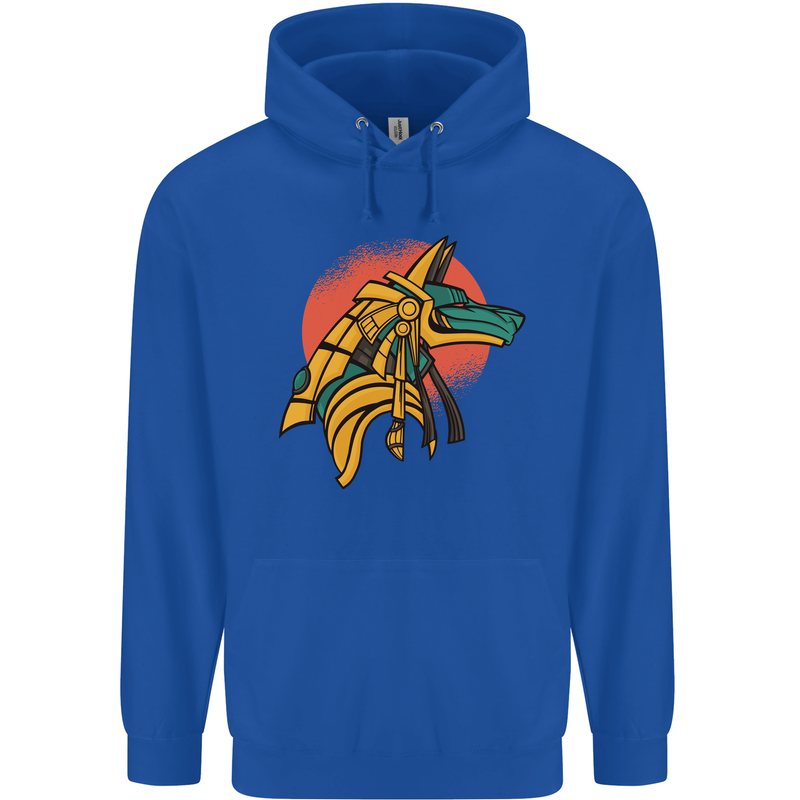 Anubis Ancient Egypt Egyption God Mythology Mens 80% Cotton Hoodie Royal Blue