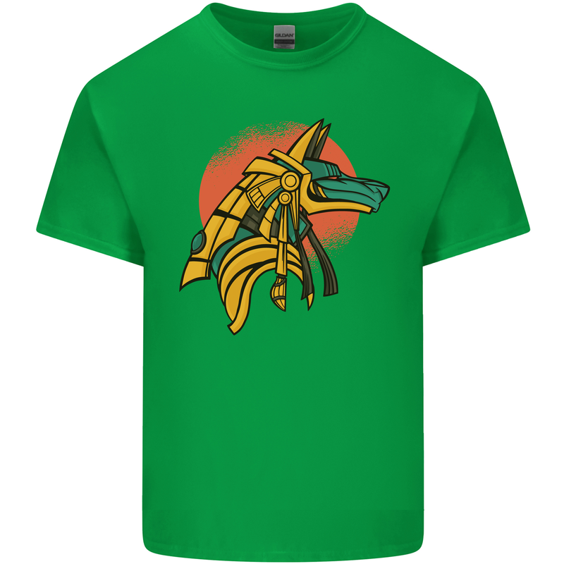 Anubis Ancient Egypt Egyption God Mythology Mens Cotton T-Shirt Tee Top Irish Green