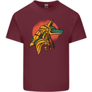 Anubis Ancient Egypt Egyption God Mythology Mens Cotton T-Shirt Tee Top Maroon