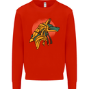 Anubis Ancient Egypt Egyption God Mythology Mens Sweatshirt Jumper Bright Red