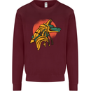 Anubis Ancient Egypt Egyption God Mythology Mens Sweatshirt Jumper Maroon