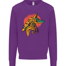 Anubis Ancient Egypt Egyption God Mythology Mens Sweatshirt Jumper Purple