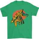 Anubis Ancient Egypt Egyption God Mythology Mens T-Shirt Cotton Gildan Irish Green