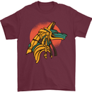 Anubis Ancient Egypt Egyption God Mythology Mens T-Shirt Cotton Gildan Maroon