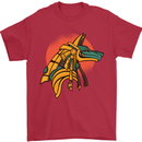 Anubis Ancient Egypt Egyption God Mythology Mens T-Shirt Cotton Gildan Red