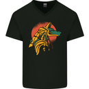 Anubis Ancient Egypt Egyption God Mythology Mens V-Neck Cotton T-Shirt Black