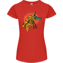 Anubis Ancient Egypt Egyption God Mythology Womens Petite Cut T-Shirt Red