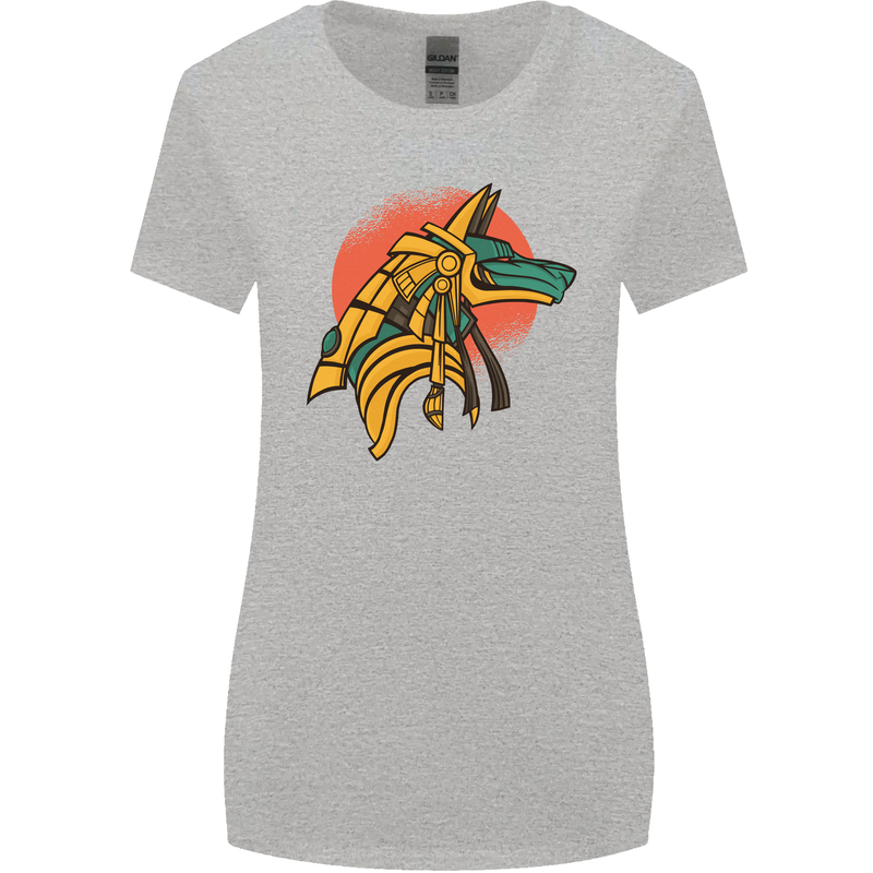 Anubis Ancient Egypt Egyption God Mythology Womens Wider Cut T-Shirt Sports Grey