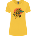 Anubis Ancient Egypt Egyption God Mythology Womens Wider Cut T-Shirt Yellow