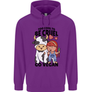 Anything That Farts Funny Vegan Vegetarian Childrens Kids Hoodie Purple