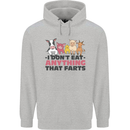 Anything That Farts Funny Vegan Vegetarian Childrens Kids Hoodie Sports Grey
