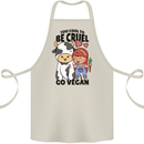 Anything That Farts Funny Vegan Vegetarian Cotton Apron 100% Organic Natural