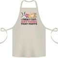 Anything That Farts Funny Vegan Vegetarian Cotton Apron 100% Organic Natural