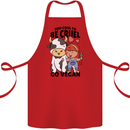 Anything That Farts Funny Vegan Vegetarian Cotton Apron 100% Organic Red