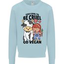 Anything That Farts Funny Vegan Vegetarian Kids Sweatshirt Jumper Light Blue