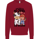 Anything That Farts Funny Vegan Vegetarian Kids Sweatshirt Jumper Red