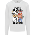 Anything That Farts Funny Vegan Vegetarian Kids Sweatshirt Jumper White