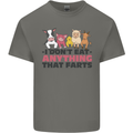Anything That Farts Funny Vegan Vegetarian Kids T-Shirt Childrens Charcoal