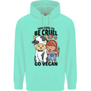 Anything That Farts Funny Vegan Vegetarian Mens 80% Cotton Hoodie Peppermint