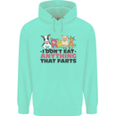 Anything That Farts Funny Vegan Vegetarian Mens 80% Cotton Hoodie Peppermint