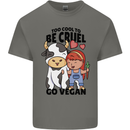 Anything That Farts Funny Vegan Vegetarian Mens Cotton T-Shirt Tee Top Charcoal