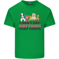 Anything That Farts Funny Vegan Vegetarian Mens Cotton T-Shirt Tee Top Irish Green