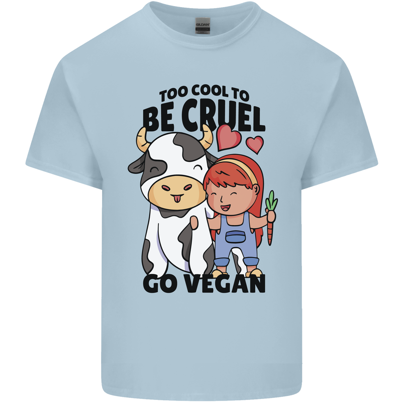 Anything That Farts Funny Vegan Vegetarian Mens Cotton T-Shirt Tee Top Light Blue