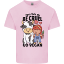 Anything That Farts Funny Vegan Vegetarian Mens Cotton T-Shirt Tee Top Light Pink