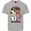 Anything That Farts Funny Vegan Vegetarian Mens Cotton T-Shirt Tee Top Sports Grey