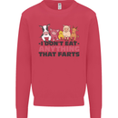 Anything That Farts Funny Vegan Vegetarian Mens Sweatshirt Jumper Heliconia