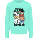 Anything That Farts Funny Vegan Vegetarian Mens Sweatshirt Jumper Peppermint