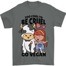 Anything That Farts Funny Vegan Vegetarian Mens T-Shirt 100% Cotton Charcoal