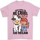 Anything That Farts Funny Vegan Vegetarian Mens T-Shirt 100% Cotton Light Pink