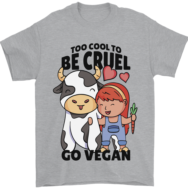 Anything That Farts Funny Vegan Vegetarian Mens T-Shirt 100% Cotton Sports Grey