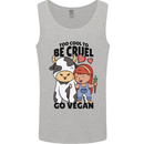 Anything That Farts Funny Vegan Vegetarian Mens Vest Tank Top Sports Grey