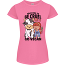 Anything That Farts Funny Vegan Vegetarian Womens Petite Cut T-Shirt Azalea