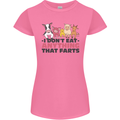 Anything That Farts Funny Vegan Vegetarian Womens Petite Cut T-Shirt Azalea