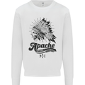 Apache Apparel Motorbike Motorcycle Biker Kids Sweatshirt Jumper White