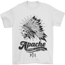 Apache Apparel Motorbike Motorcycle Biker Mens T-Shirt Cotton Gildan White