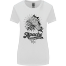 Apache Apparel Motorbike Motorcycle Biker Womens Wider Cut T-Shirt White