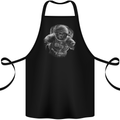 Ape Astronaut Spaceman Gorilla Cotton Apron 100% Organic Black