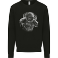Ape Astronaut Spaceman Gorilla Kids Sweatshirt Jumper Black