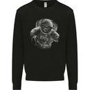 Ape Astronaut Spaceman Gorilla Kids Sweatshirt Jumper Black